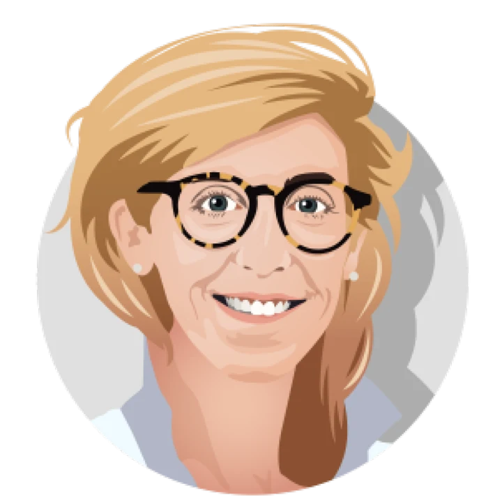 Illustrated portrait of Jen Abel