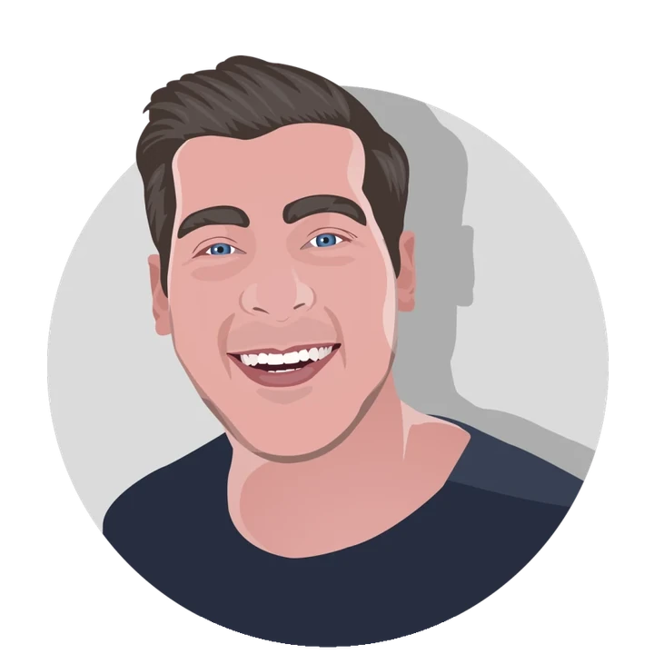 Illustrated portrait of Justin Lawson